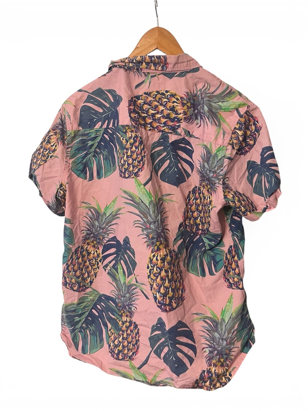 Pink Tropical Print Button Down - Picture 2 of 3
